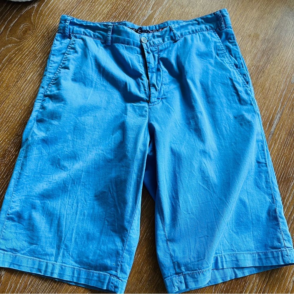 Paul & Shark Yachting Shorts Mens 32 Blue Burmuda Boating Golf Casual Chinos